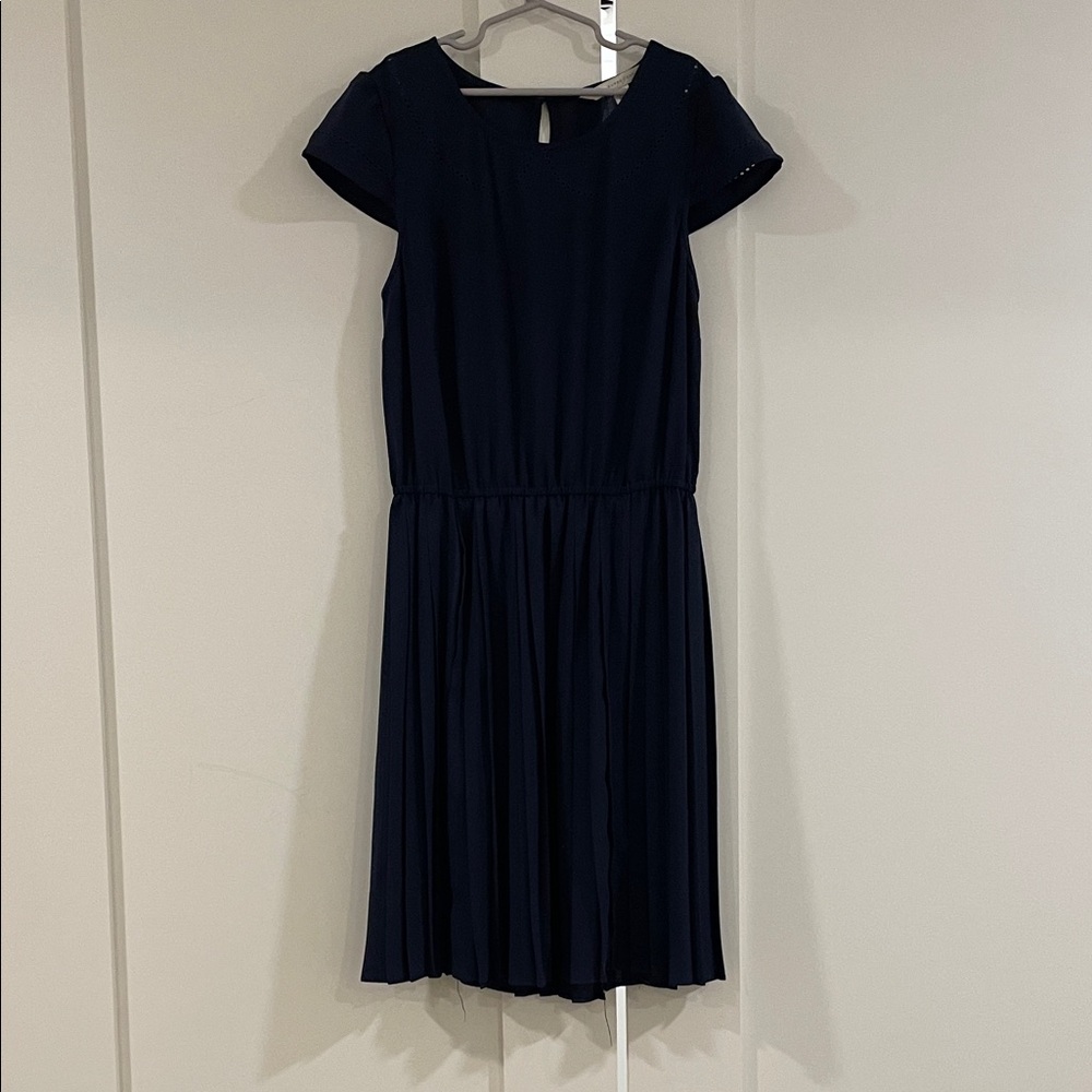 LC Lauren Conrad Navy Midi Dress